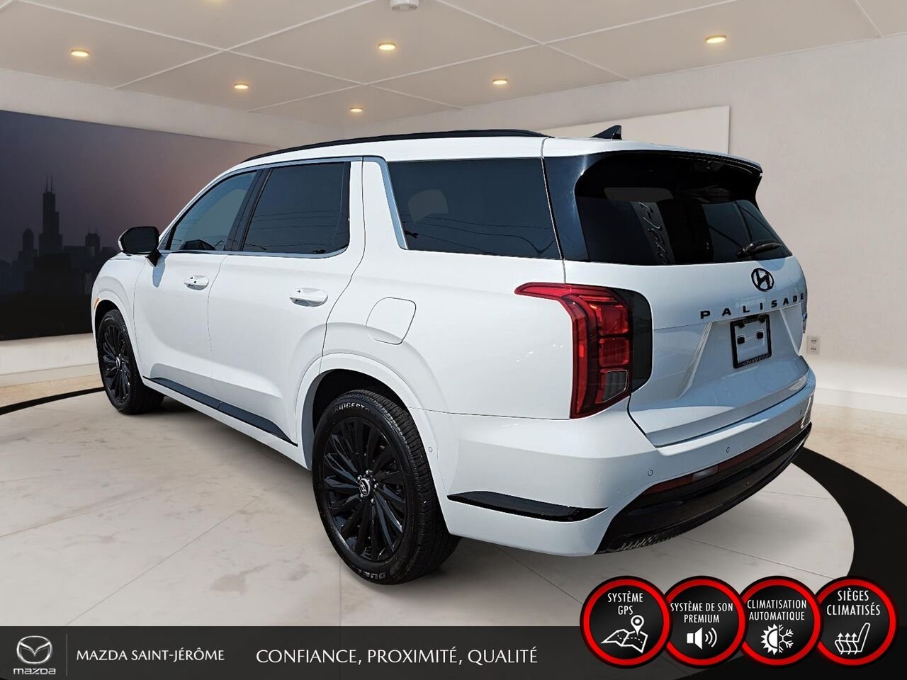 2025 Hyundai Palisade Ultimate Calligraphy édition Nuit TI 7 places White Saint-Jérôme - photo #8