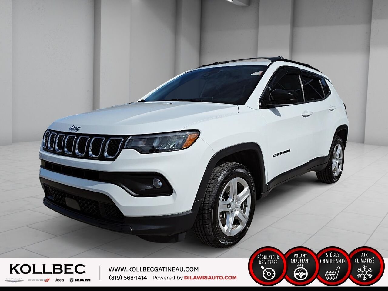 2023 JEEP COMPASS 223111 | North 4x4 White Gatineau - photo #0
