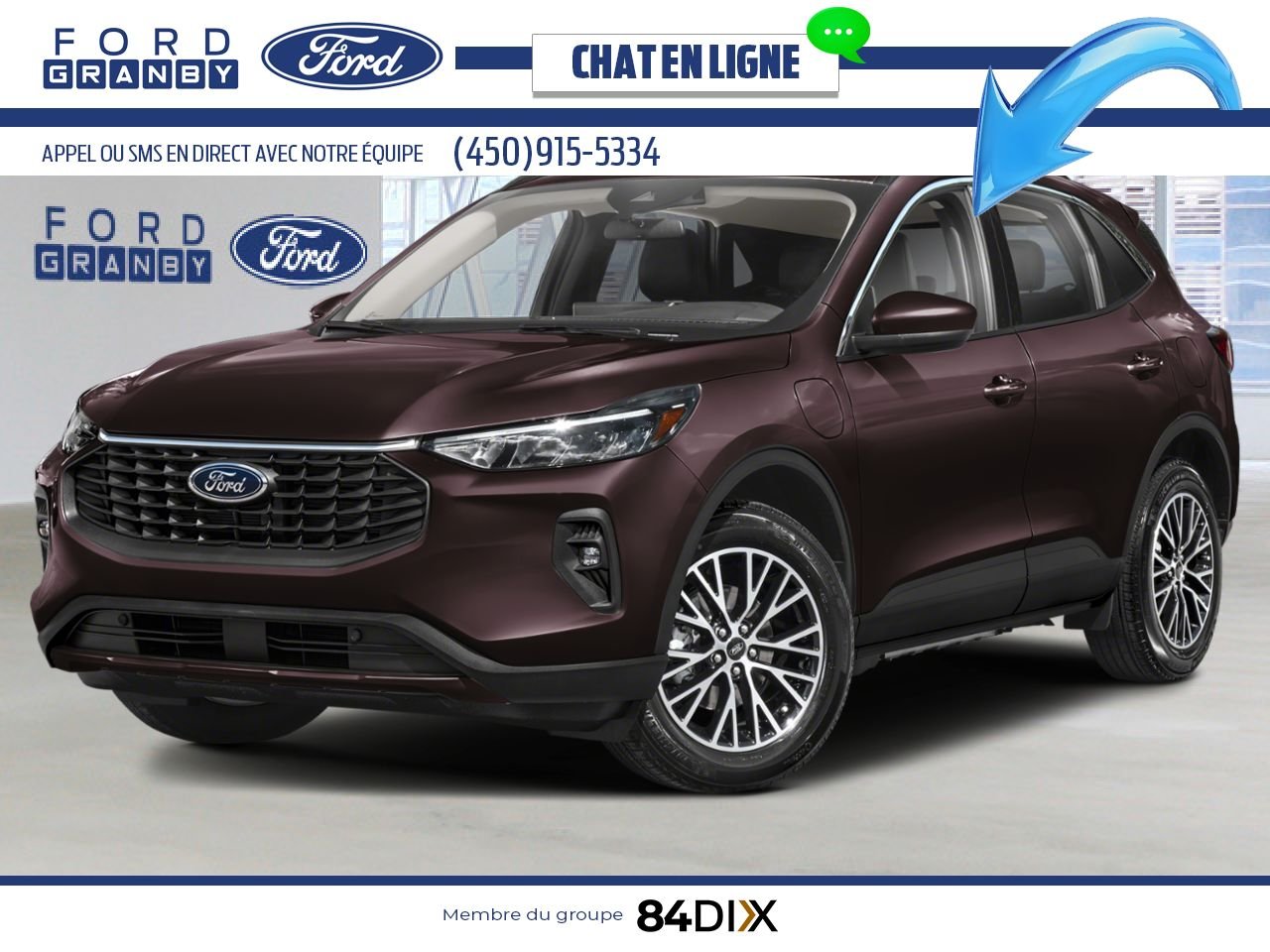Ford Escape 2025 Bleu vapeur métallisé Granby - photo #0