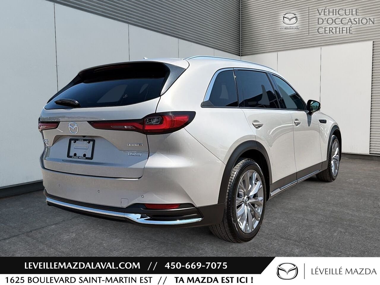 Mazda CX-90 hybride léger GT TI 2024 gray Laval - photo #4