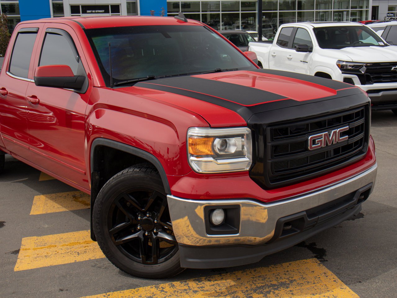 2015 GMC Sierra 1500 4WD Double Cab 143.5 SLE Red Sherwood Park - photo #15