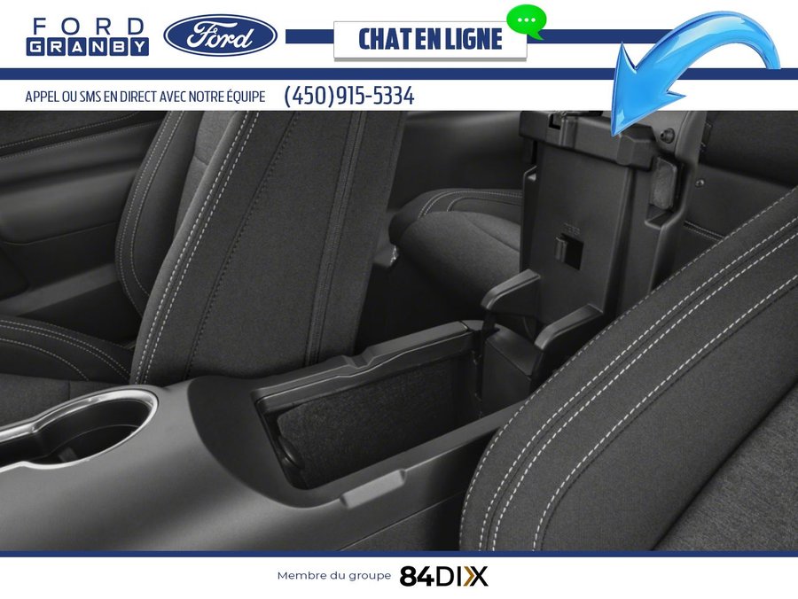 Ford Mustang GT haut niveau à toit fuyant 2025 Noir ombre