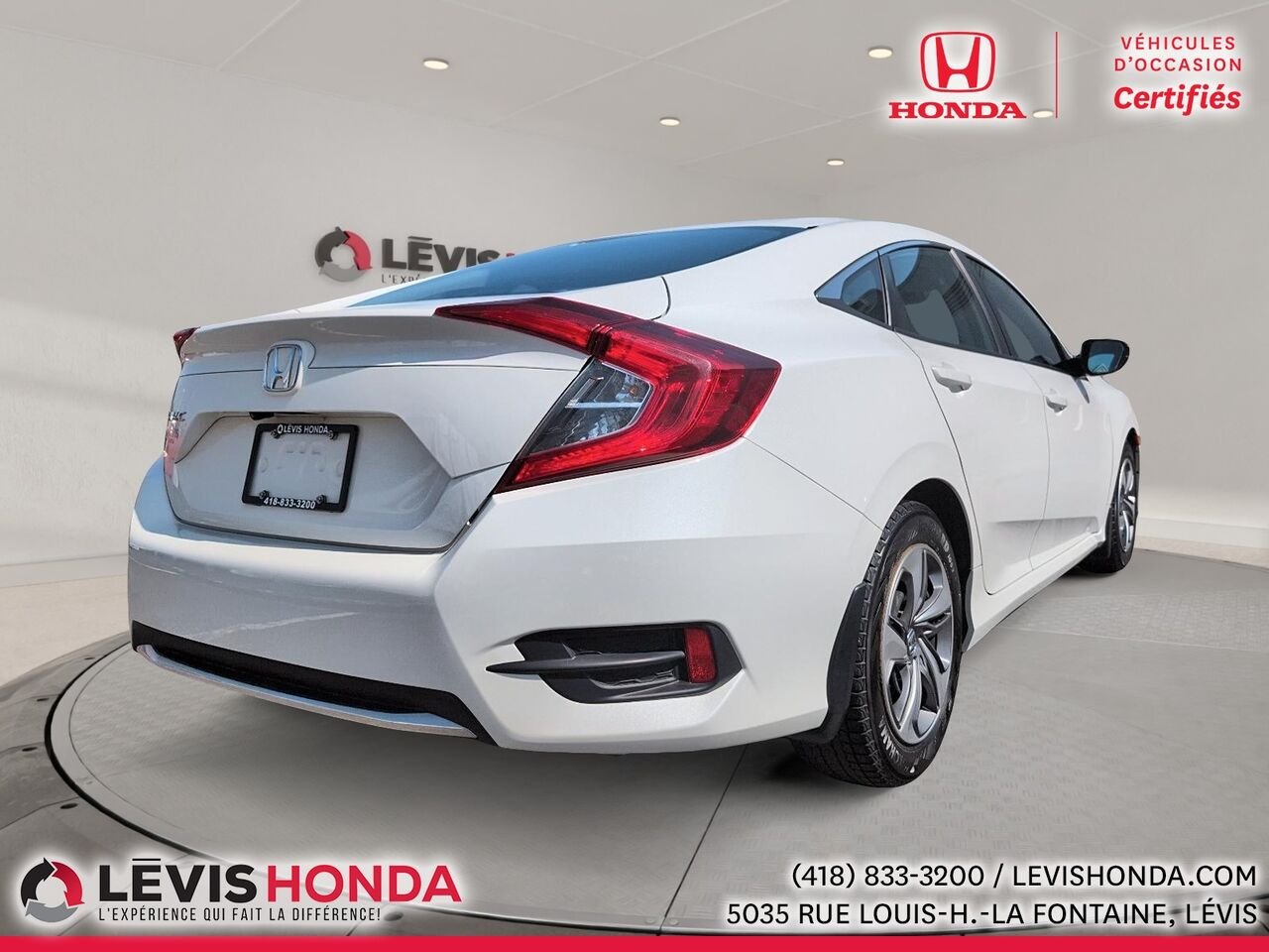 Honda Civic LX LX BM 2019 Blanc Lévis - photo #9