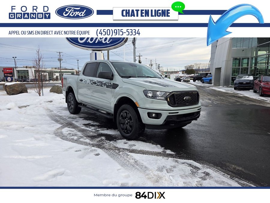 Ford Ranger XLT SuperCrew 4RM caisse de 5 pi 2023 Gris