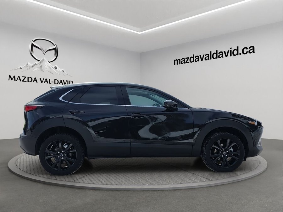 2025 Mazda CX-30 GT turbo, awd, toit ouvrant, Écran 360 degré, Navigation, chargeur sans fil pour cellulaire Jet Black Mica