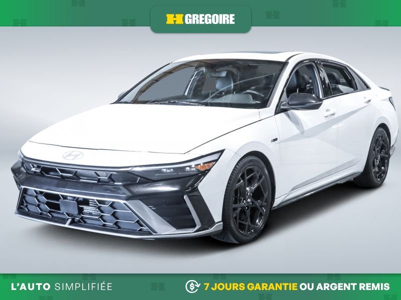 Hyundai Elantra 729693 | N Line Ultimate AUTO AC CUIR TOIT NAV GR ELEC MAGS 2025 Blanc Laval - photo #2