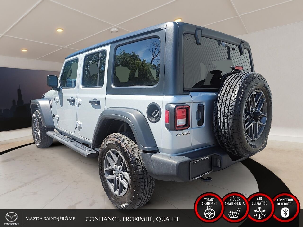 2024 Jeep Wrangler Sport S 4 portes | 2 TOITS | AUTOMATIQUE Grey Saint-Jérôme - photo #8