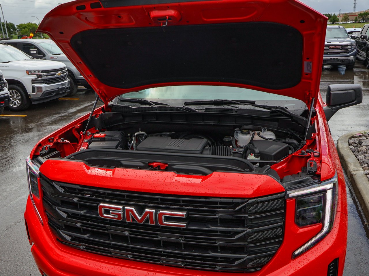 2025 GMC Sierra 1500 4WD Crew Cab 147 Elevation Red Sherwood Park - photo #6