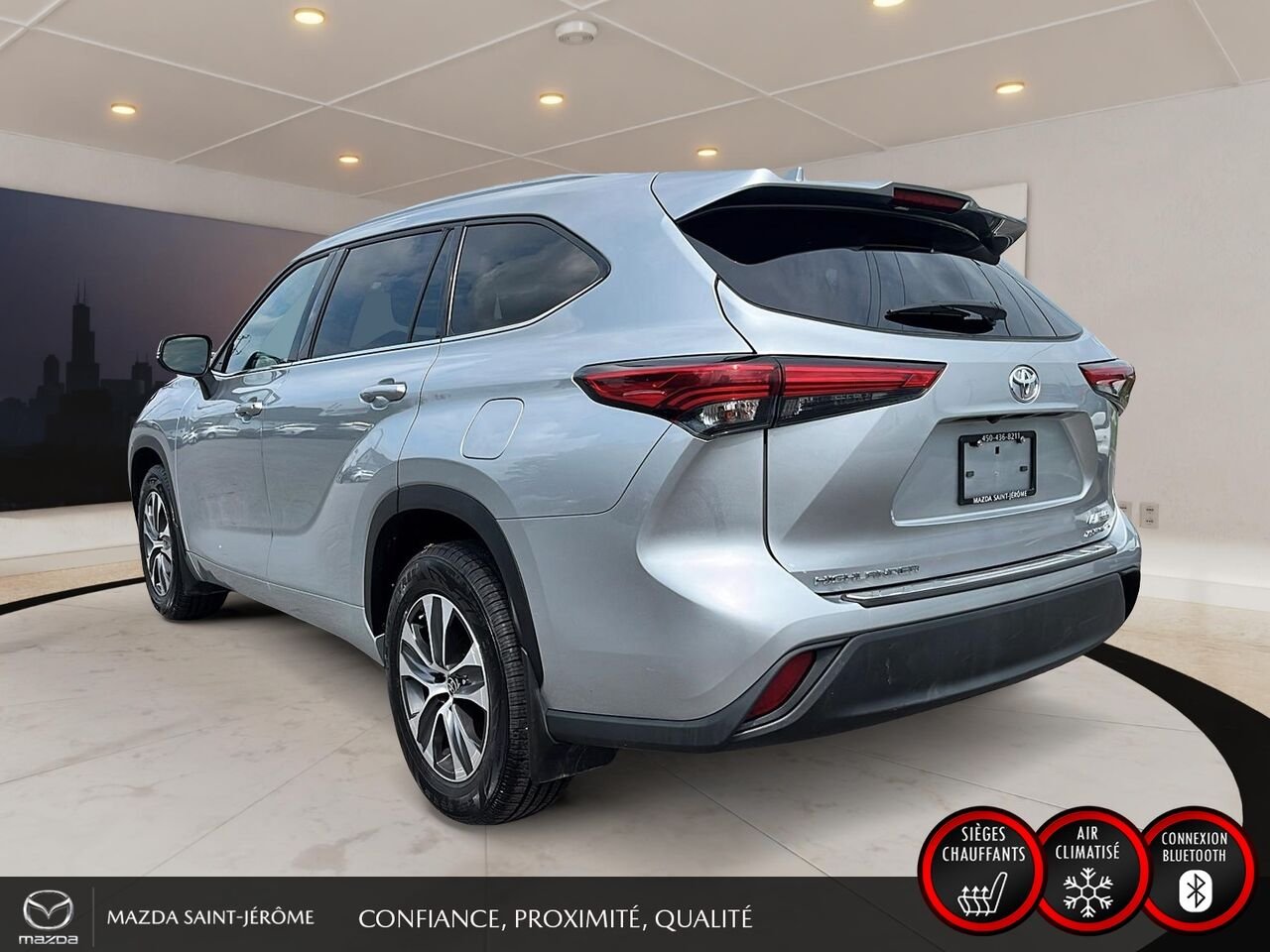 2022 Toyota Highlander XLE | TOIT OUVRANT | CUIR | AWD | Silver Saint-Jérôme - photo #9