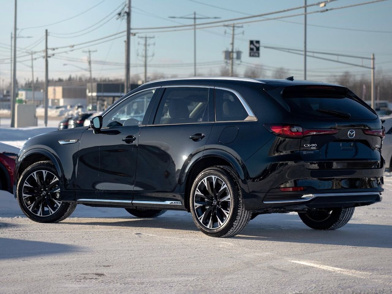 MAZDA CX-90 hybride rechargeable 2606 | Signature TI 2026 Noir de jais mica Val-d'Or - photo #4