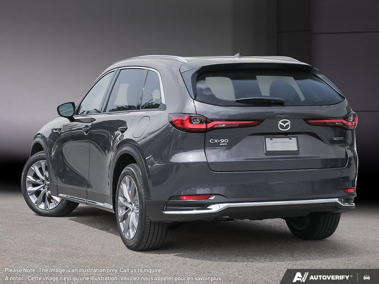 Mazda CX-90 hybride léger JM3KKDHD5T1371663 2026 Gris mécanique métallisé Mirabel - photo #3