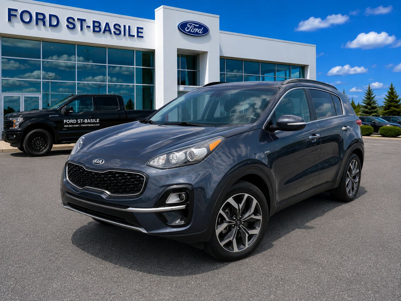 Blue 2020 Kia Sportage SUV / Crossover All-Wheel Drive Automatic