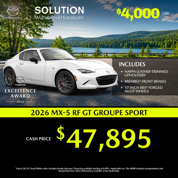 Solution mazda promo JUIN MX 5 RF GT 2026 EN