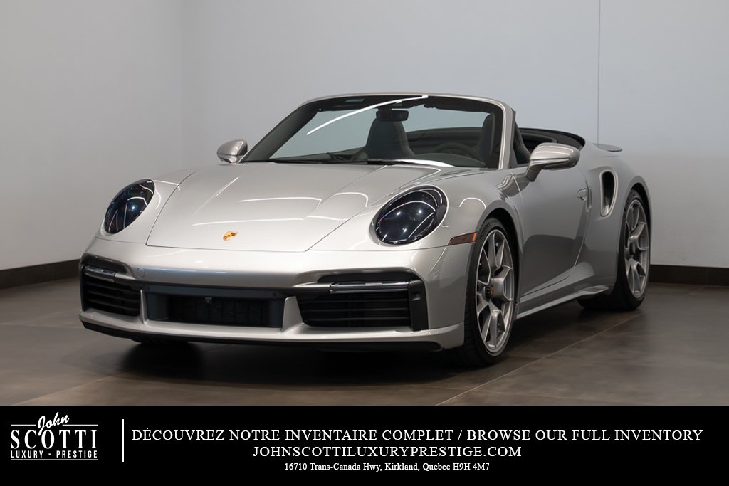 Porsche 911 Turbo S cabriolet 2023 Argent Kirkland - photo #0
