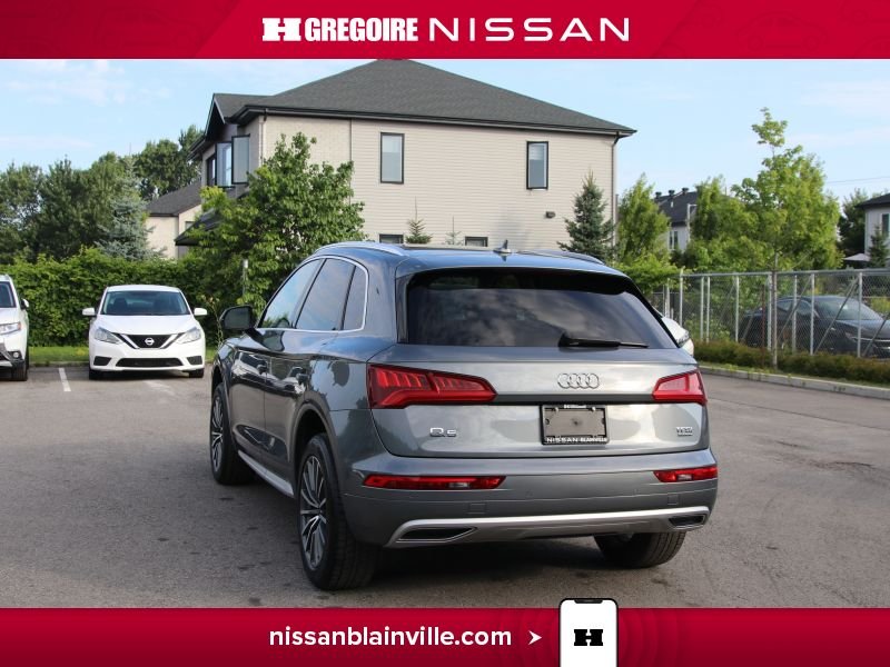 Audi Q5 BA6173 | PROGRESSIV TFSI BLUETOOTH BANCS CHAUFFANTS CUIR CA 2018 Gris Laval - photo #5