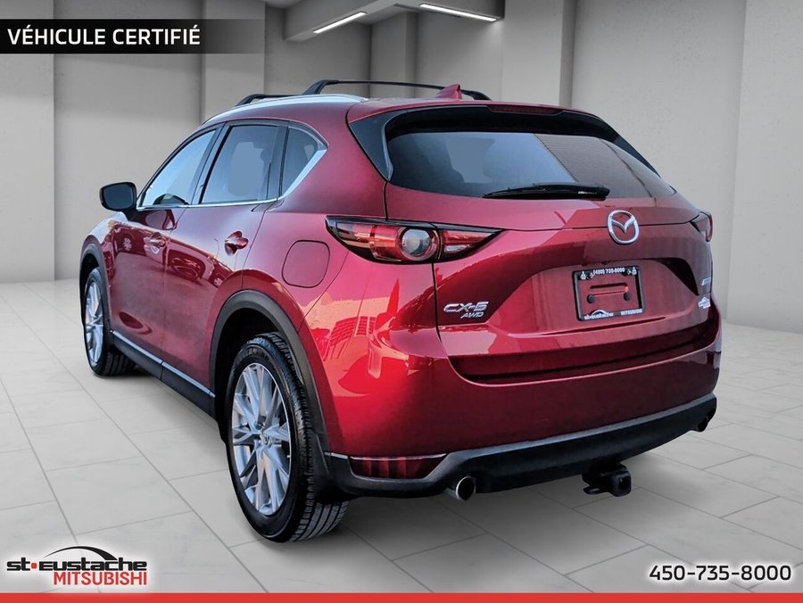 2019 Mazda CX-5 GT TURBO AWD-CUIR-SIÈGES ET VOLANT CHAUFFANTS- TOIT OUVRANT-BLUETOOTH Red