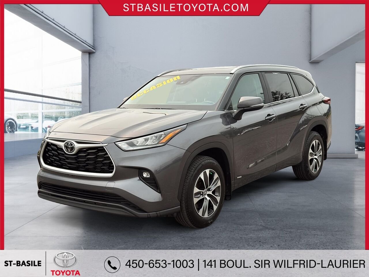 2025 TOYOTA Highlander Hybrid Grey Saint-Basile-le-Grand - photo #0