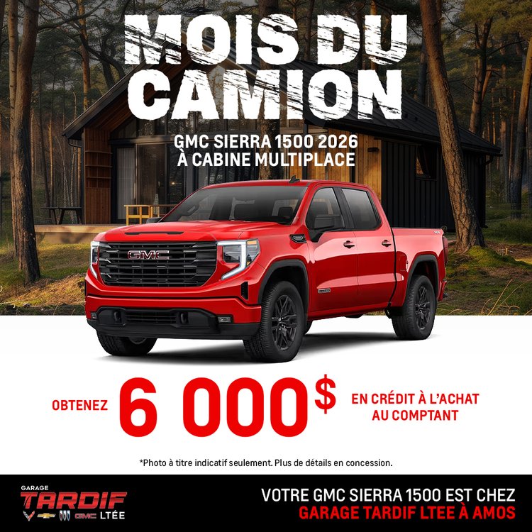 Garage tardif promo Sierra 1500 avril FR