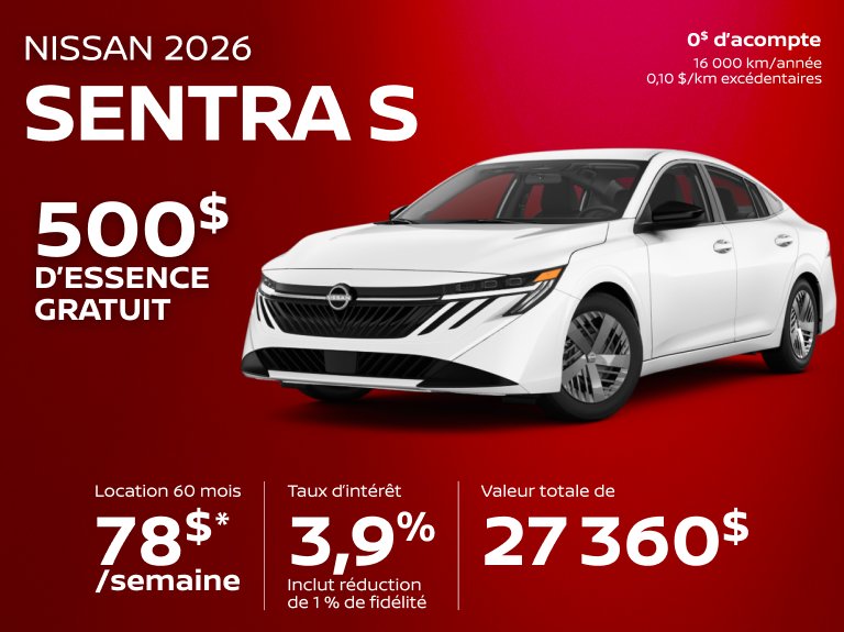 Nissan chomedey Accueil mai Sentra S