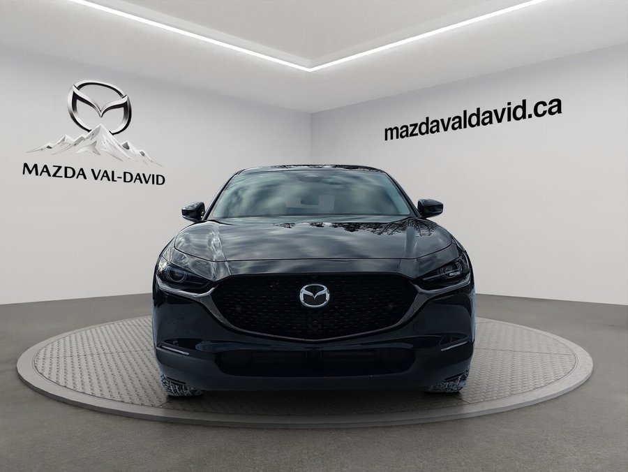 2025 Mazda CX-30 GT turbo, awd, toit ouvrant, Écran 360 degré, Navigation, chargeur sans fil pour cellulaire Jet Black Mica