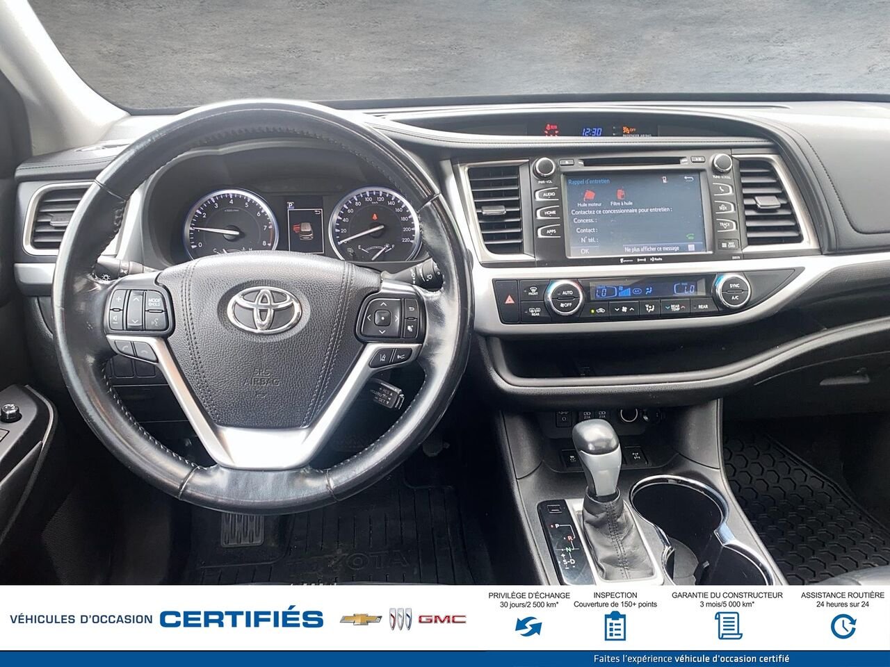 TOYOTA HIGHLANDER SE/XLE Traction intégrale 4 portes XLE 2017 Noir Montmagny - photo #8