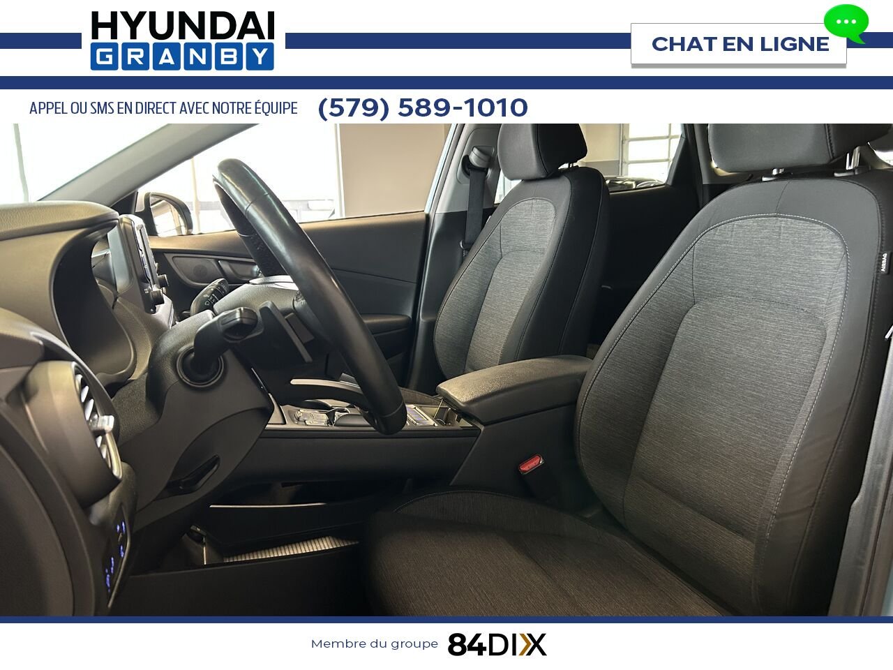 Hyundai Kona électrique 2021 Bleu Granby - photo #10