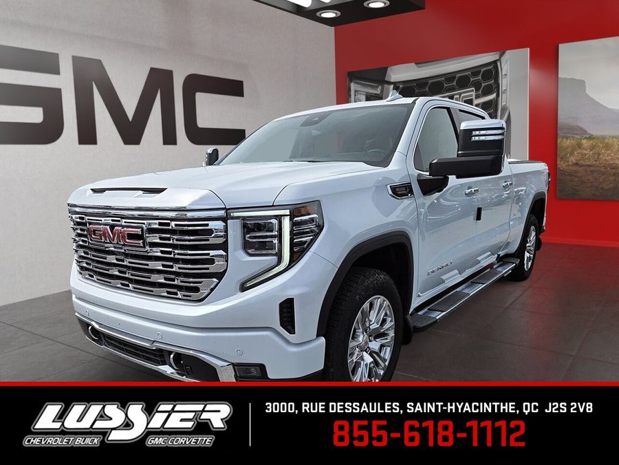 GMC Sierra 1500 Denali cabine multiplace 4RM 157 po 2026 BLANC GLACIER, TRIPLE COUCHE
