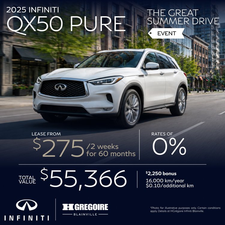 HGregoire inifiniti blainville promo juillet QX50 PURE EN