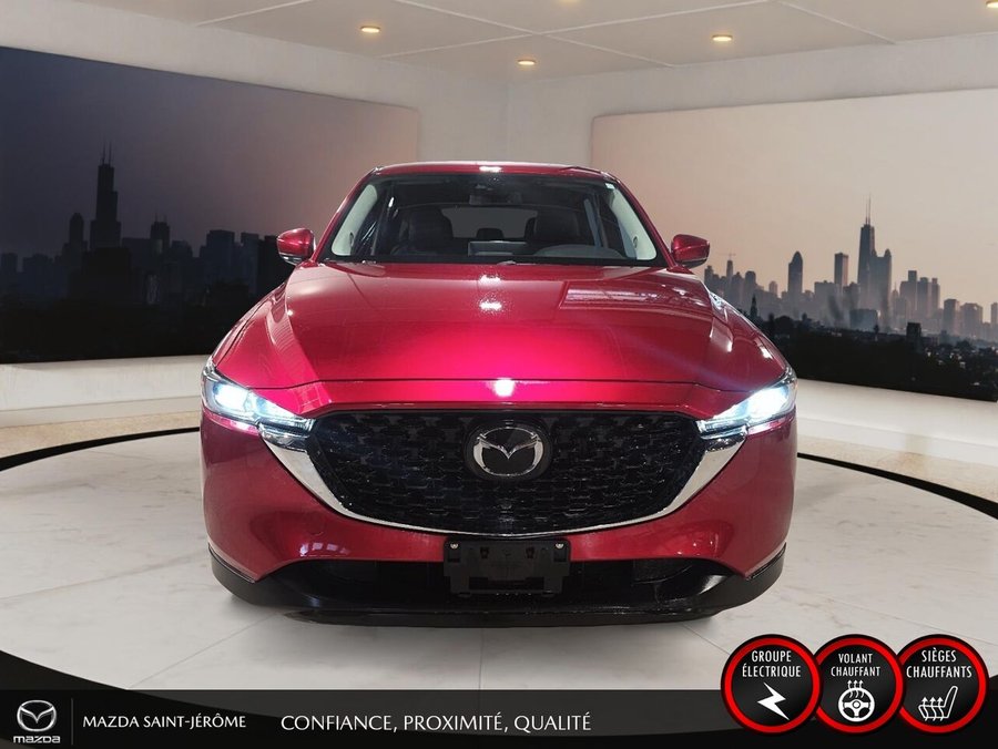 2025 Mazda CX-5 GS | CUIR | AWD | MAGS | Red