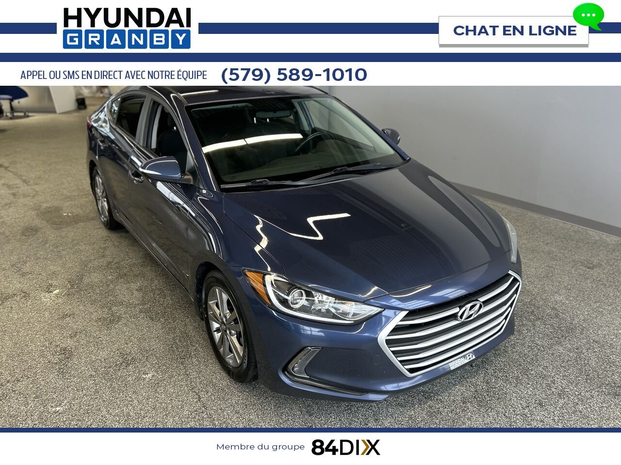2018 Hyundai Elantra Blue Granby - photo #1