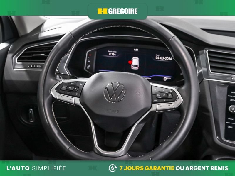 Volkswagen Tiguan 727473 | Comfortline AWD AUTO A/C CUIR TOIT MAGS CAM RECUL 2022 Gris Laval - photo #17