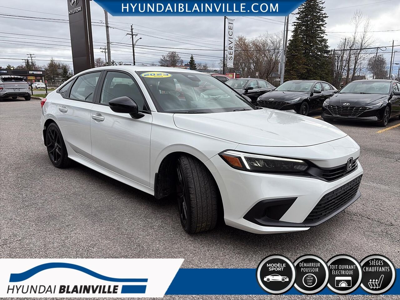 Honda Civic Berline 2023 Blanc Blainville - photo #2