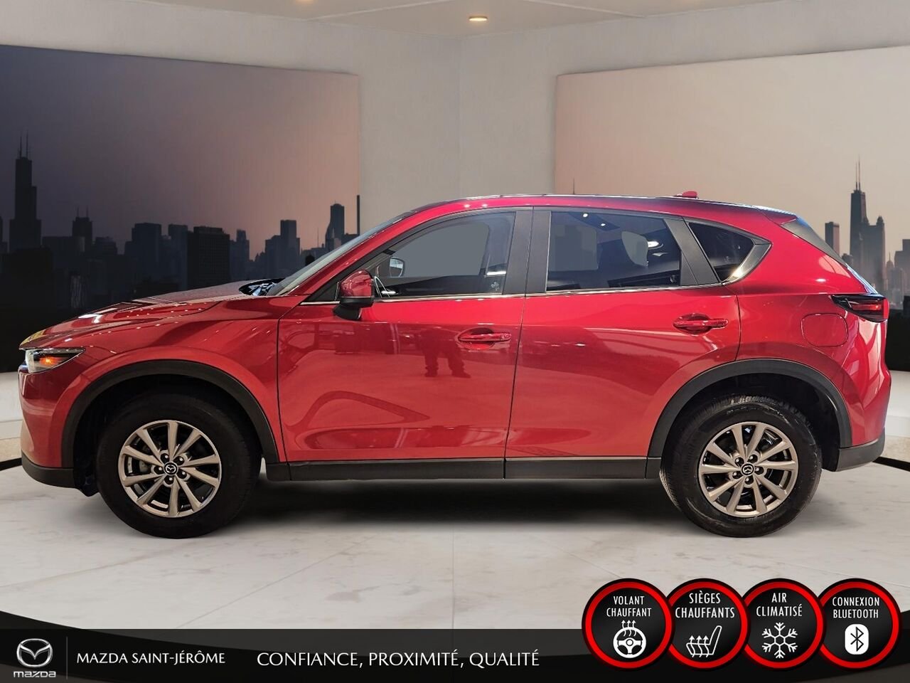 2024 Mazda CX-5 GS TI sans désactivation de cylindres Red Saint-Jérôme - photo #10