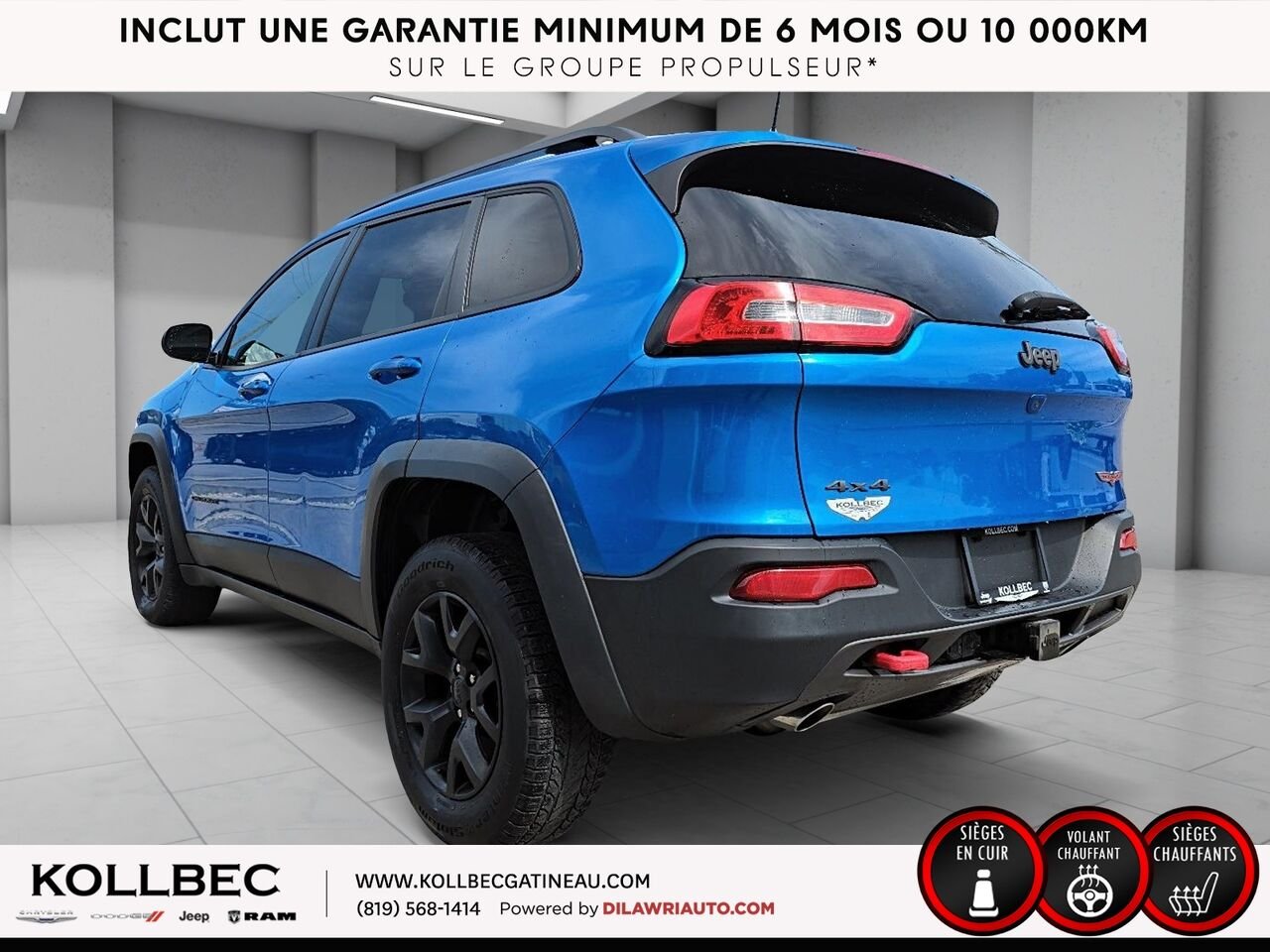 2018 JEEP CHEROKEE 24121 | Trailhawk 4x4 Blue Gatineau - photo #16
