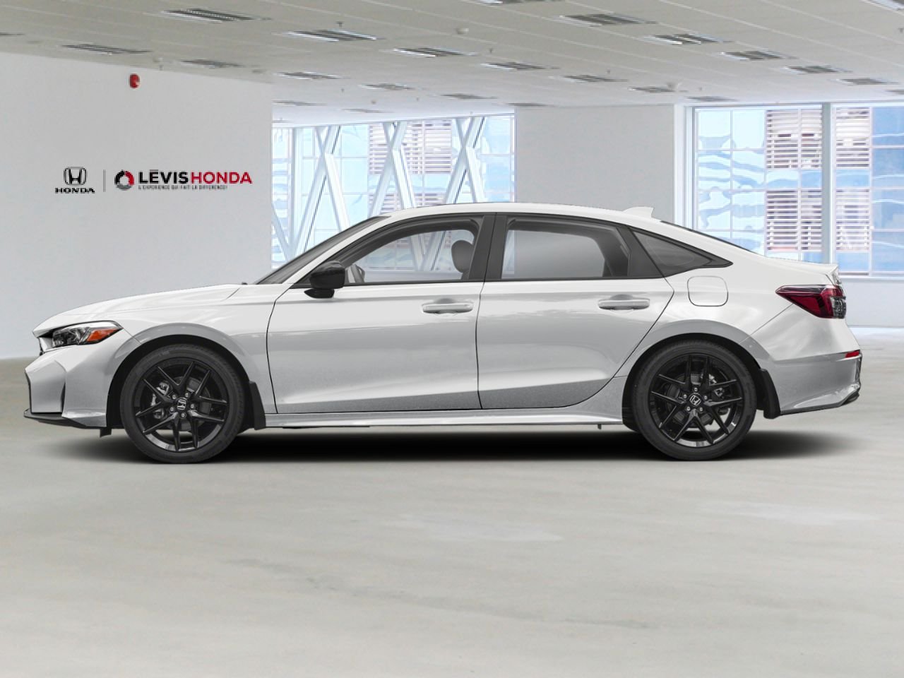 HONDA Civic hybride berline Sport eCVT 2026 Blanc platine nacré Lévis - photo #2