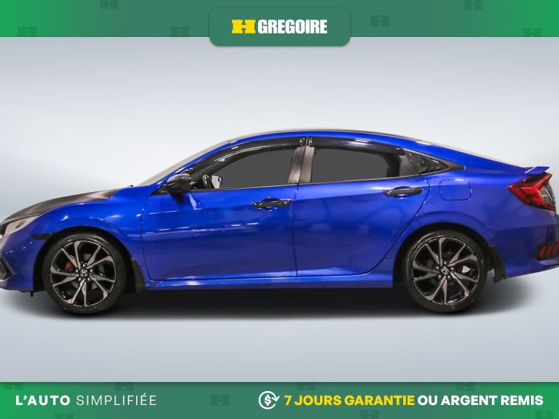 Honda Civic 822259 | Sport AUTO AC CUIR TOIT GR ELECT MAGS CAM RECUL BL 2019 Bleu Laval - photo #4