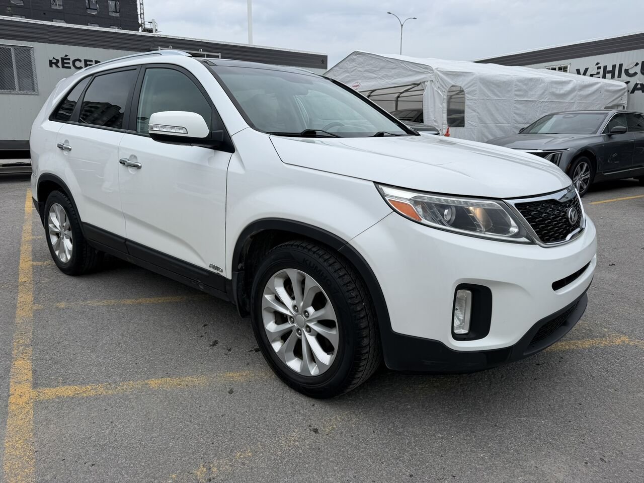 Kia Sorento EX AWD CUIR TOIT PANORAMIQUE 2015 Blanc Laval - photo #4