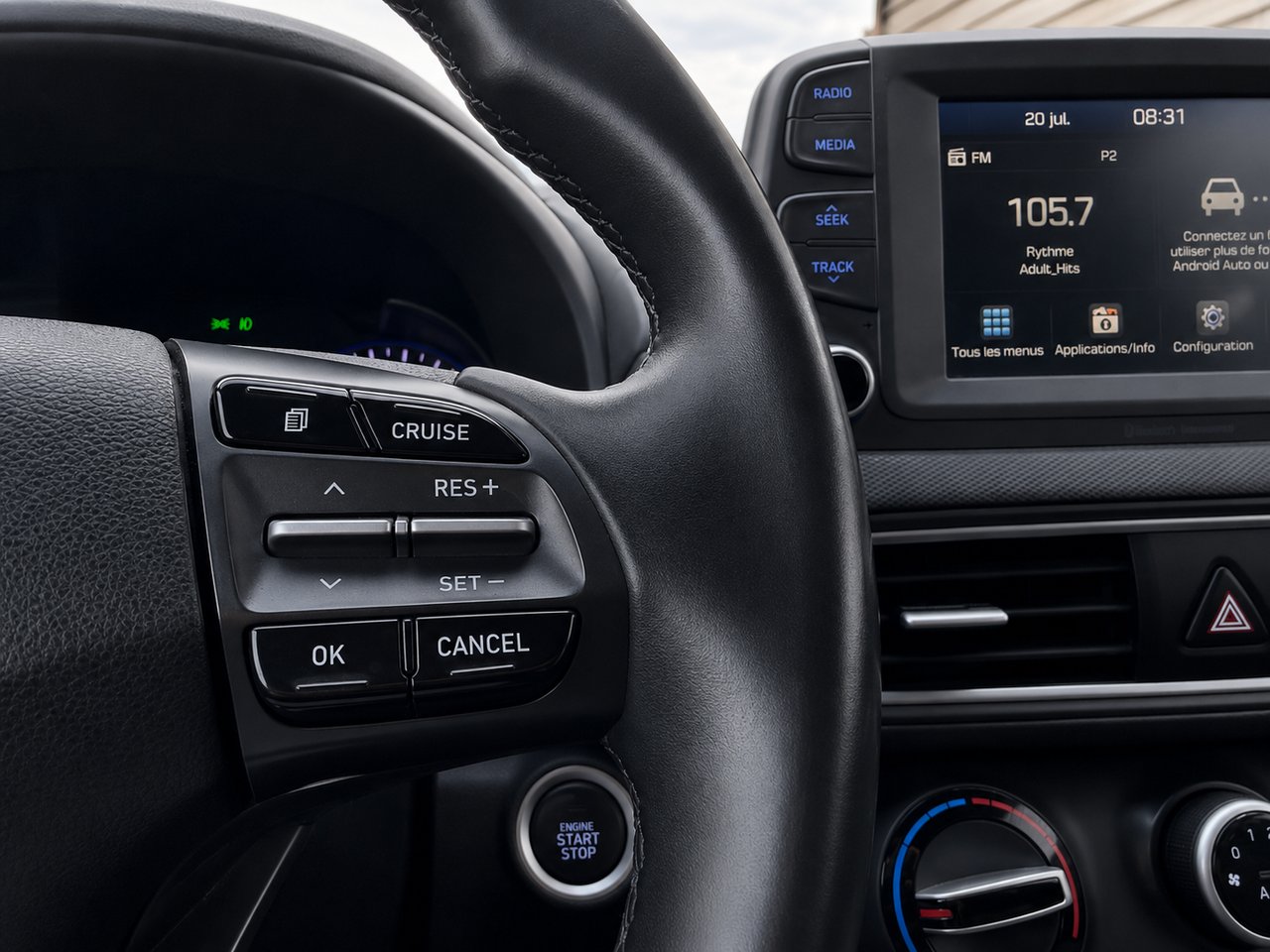 Hyundai Kona AUTOMATIQUE / AWD (4X4) / APPLE CARPLAY ET ANDROID AUT0 2019 Bleu Châteauguay - photo #16