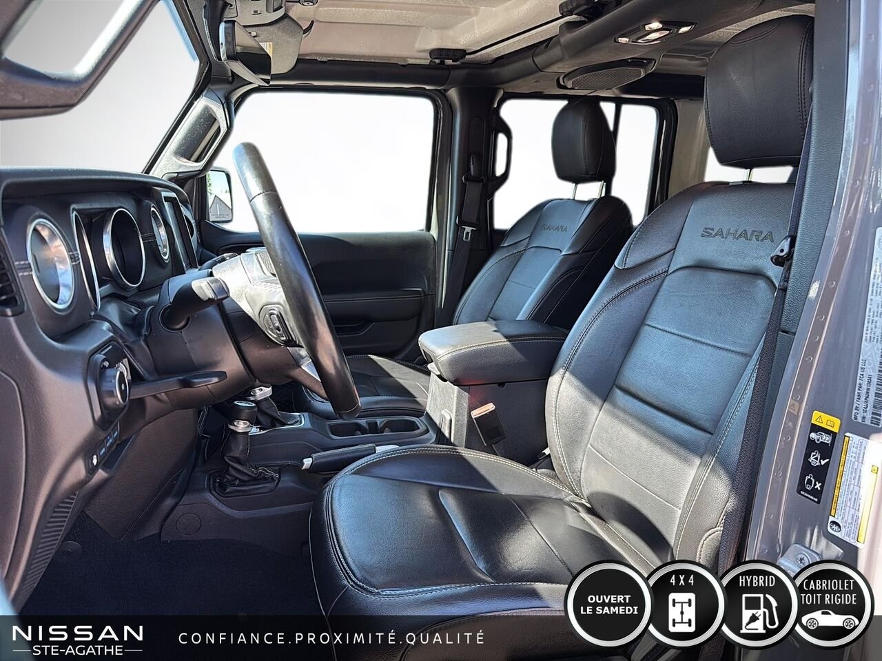 Jeep Wrangler 4xe Unlimited Sahara | 4x4 | CUIR | CARPLAY | 2022 Gris Saint-Jérôme - photo #8