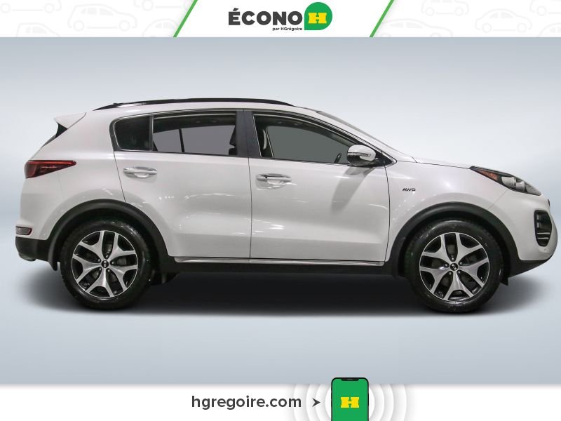 Kia Sportage 725354 | AWD AUTO AC CUIR TOIT NAV GR ELEC MAGS CAM RECUL B 2018 Blanc Laval - photo #8