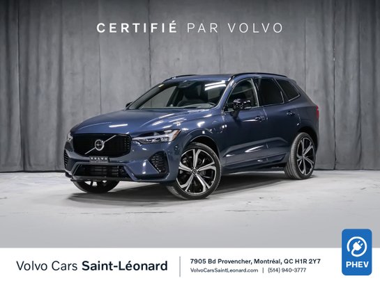2022 Volvo XC60 Recharge T8 R-DESIGN ADVANCE CLIMAT BOWERS & WILKINS MAGS 21PO CAM. 360 AFFICH. TÊTE HAUTE Blue