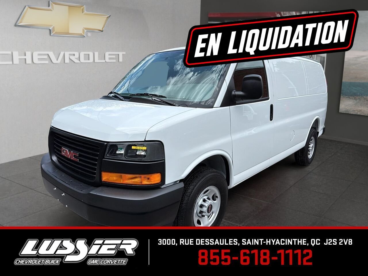 GMC Fourgonnette Savana utilitaire Traction arrière 2500 135 po 2026 BLANC SOMMET Saint-Hyacinthe - photo #0