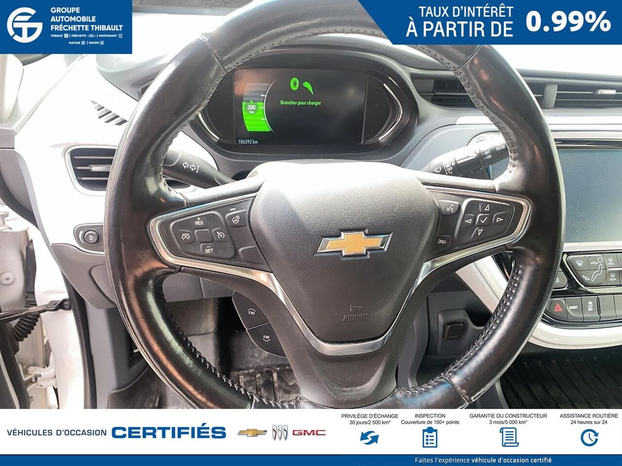 2021 CHEVROLET BOLT EV LT Familiale 5 portes LT White Montmagny - photo #9