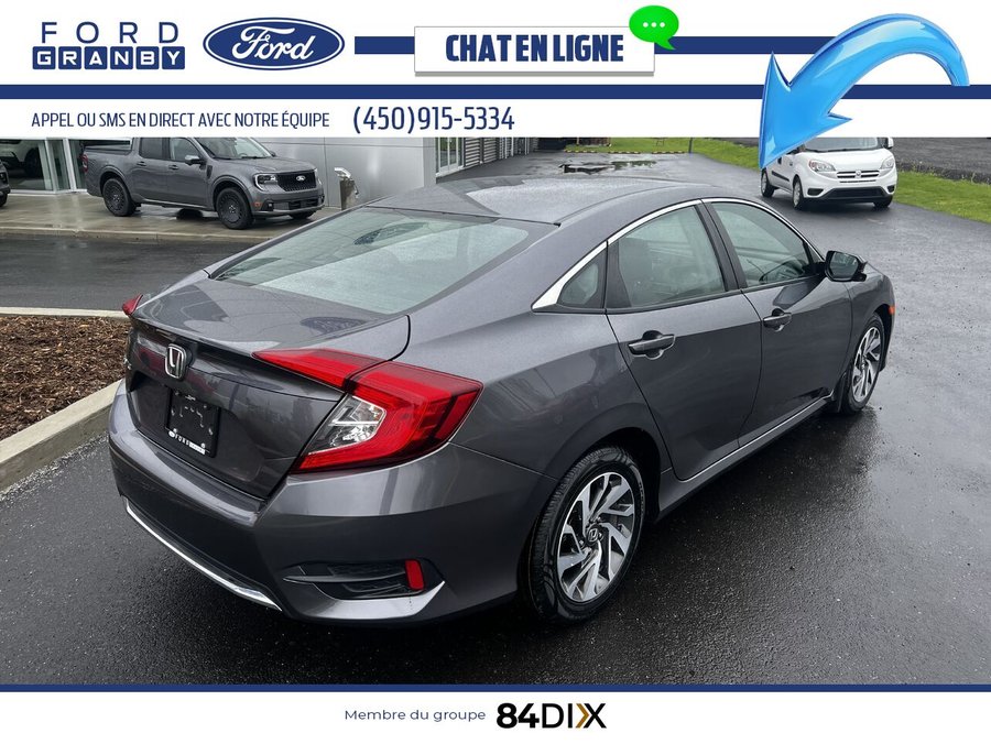 Honda Civic Berline EX CVT 2019 Noir
