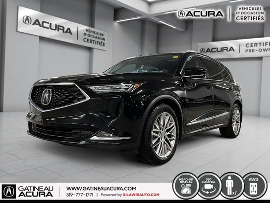 Acura MDX *** UN PROPRIO + CLEAN CARFAX *** 2022 Noir