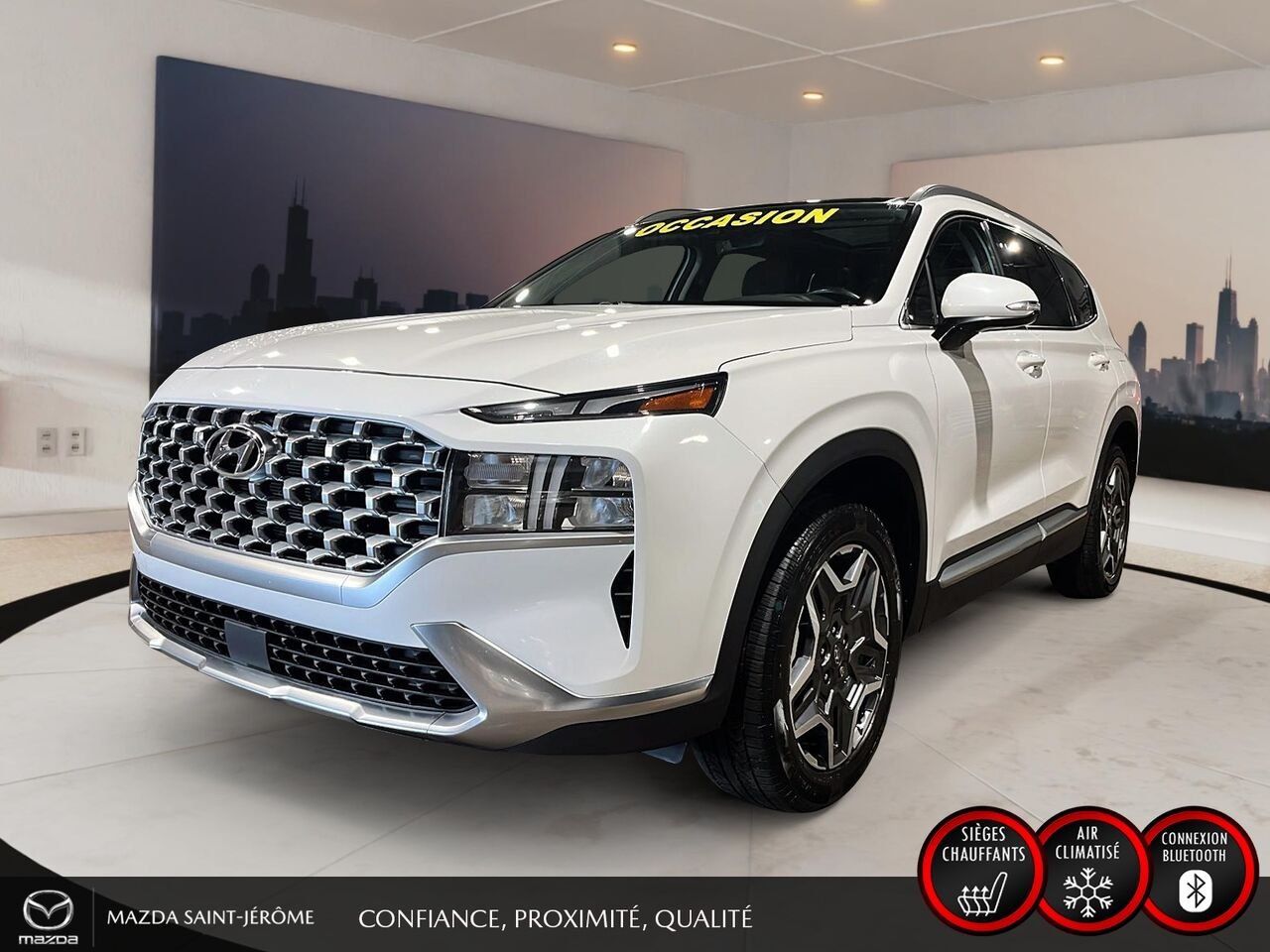 2022 Hyundai Santa Fe Hybrid TOIT PANORAMIQUE | CUIR | AWD | White Saint-Jérôme - photo #0