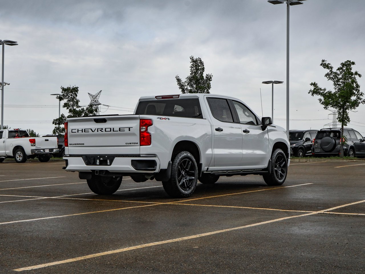 2025 Chevrolet Silverado 1500 4WD Crew Cab 147 Custom White Sherwood Park - photo #7