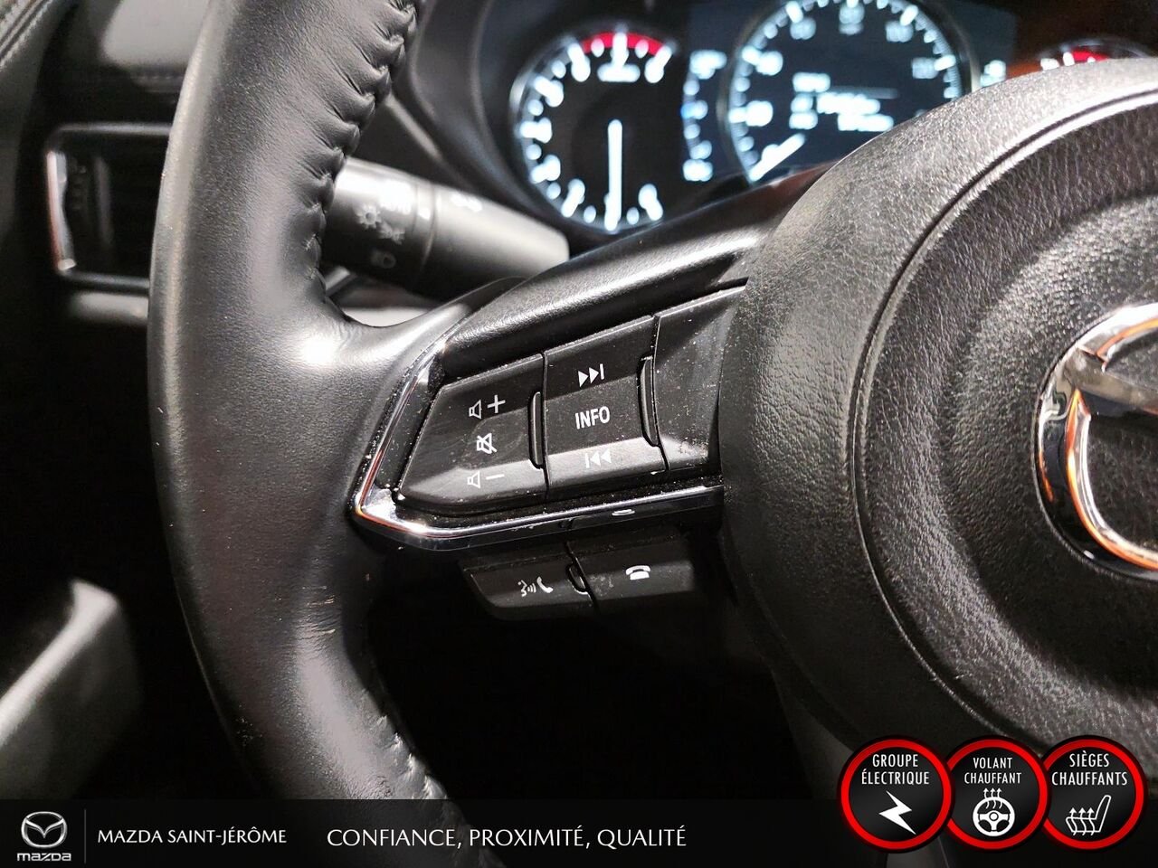 2025 Mazda CX-5 GS | CUIR | AWD | MAGS | Red Saint-Jérôme - photo #14