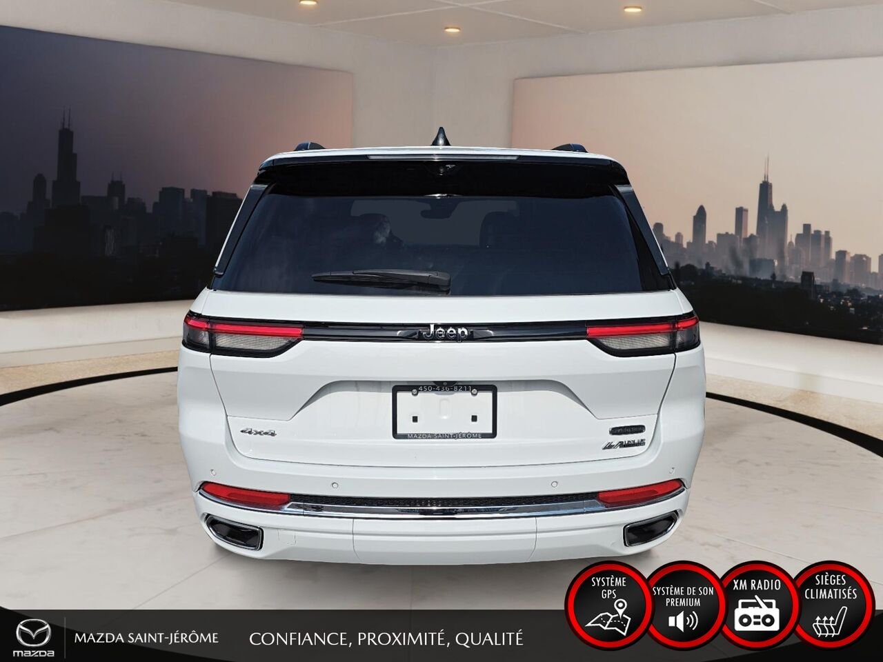 2023 Jeep Grand Cherokee Overland | TOIT PANORAMIQUE | CUIR | 4X4 | White Saint-Jérôme - photo #6