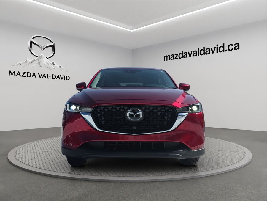 2025 Mazda CX-5 Gs, awd, sièges, volant et rétroviseurs chauffants, hayon électrique Soul Red Crystal Metallic